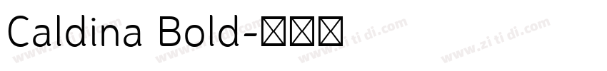 Caldina Bold字体转换